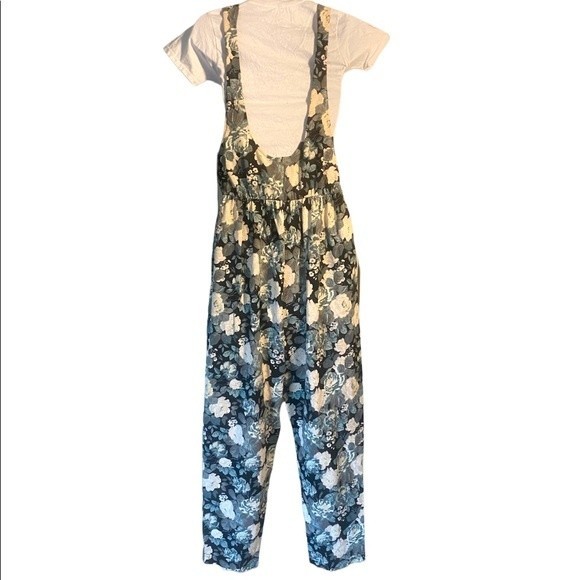 Vintage 80’s Sheryl Burnett Floral Print Jumpsuit Medium - Picture 3 of 6